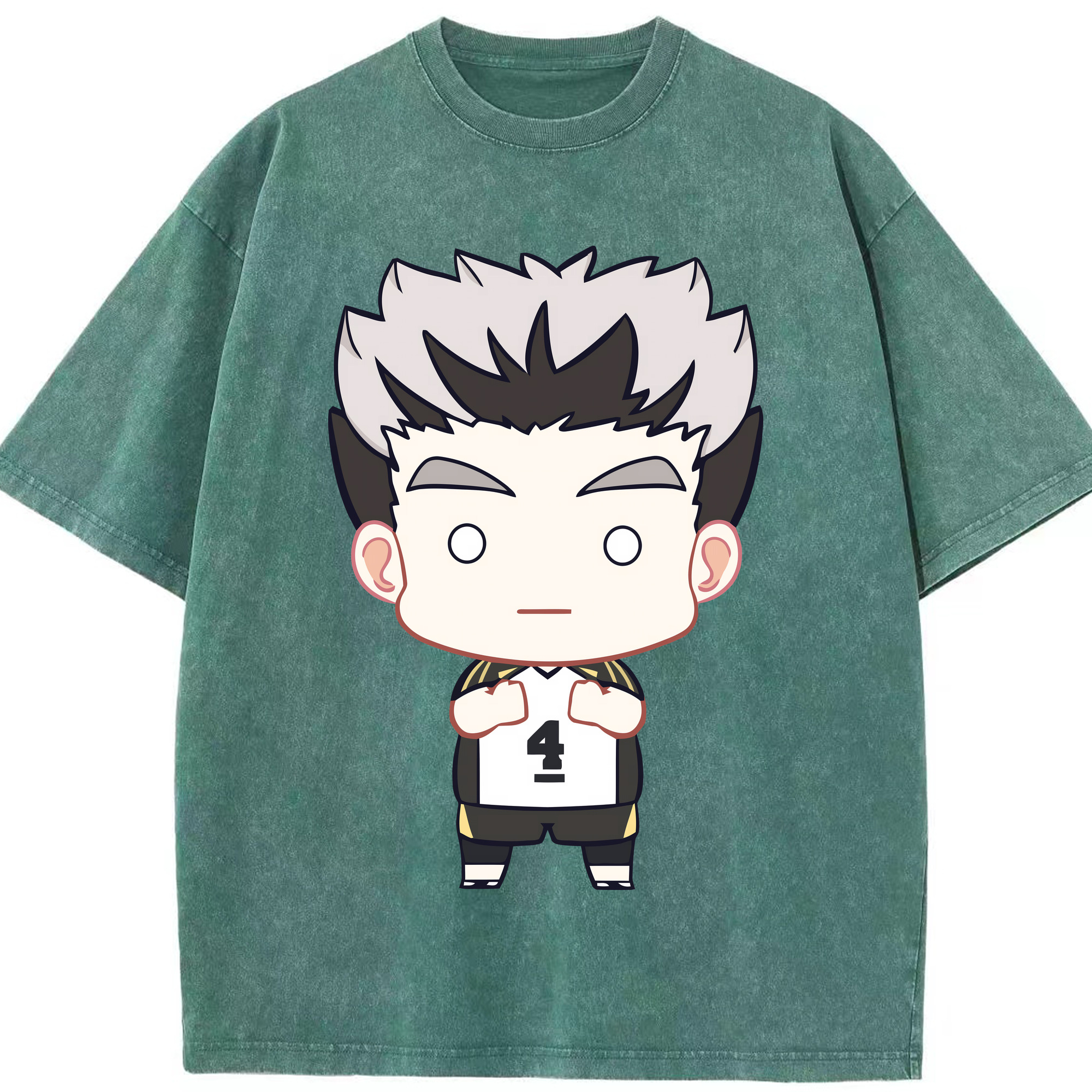 （画像用） ハイキュー!! Haikyu!! 綿100% ヴィンテージ風 半袖Tシャツ（フロントプリント）